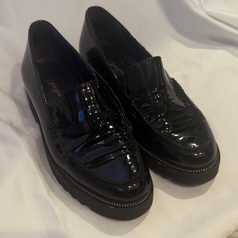 Paul Green Shiny Black Loafers